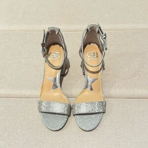 Gianni Bini Silver Sparkle Heels